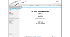 Desktop Screenshot of dr-kappesser.de